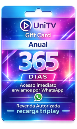 Gift Card UniTV 365 Dias — Código Digital Anual